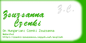 zsuzsanna czenki business card